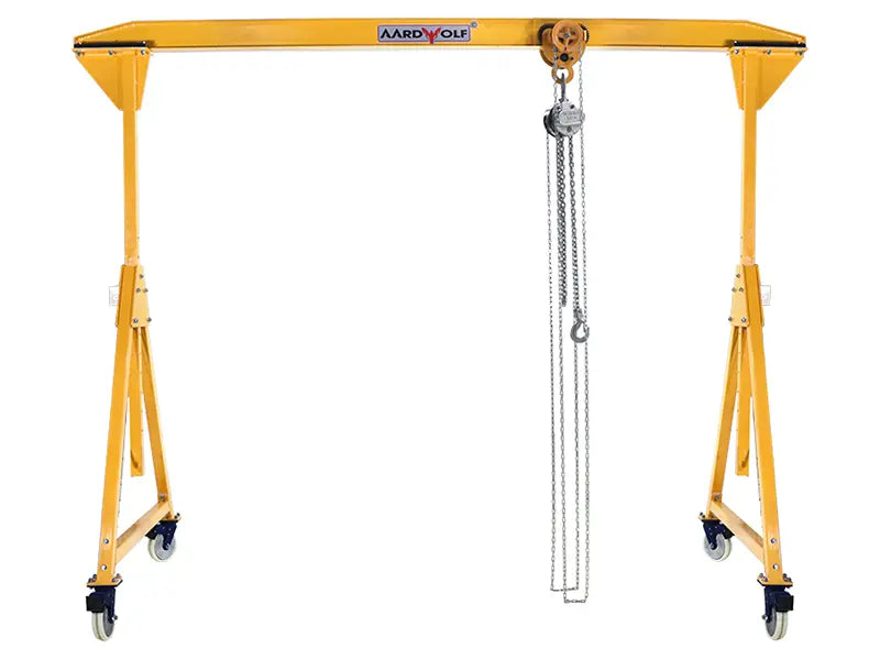 Aardwolf Portable Gantry Crane AGC1000 – Aluminium 2,204 lb Rolling A-Frame
