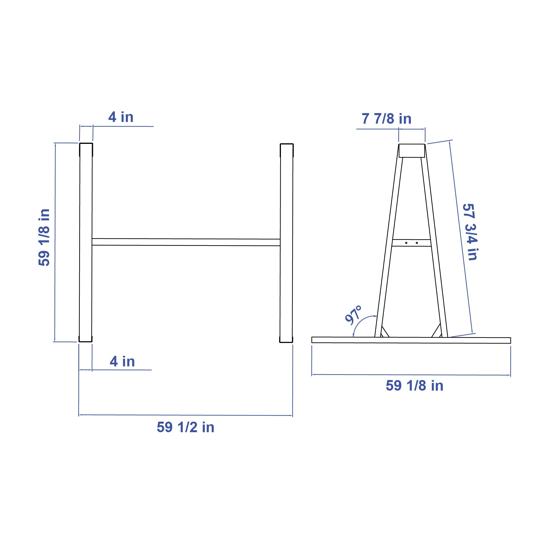 Aardwolf Storage A-Frame Standard – 26,455 lb Working Load Limit