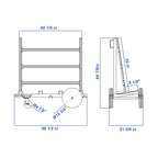 Aardwolf Slab Buggy SBSS01 – Single-Sided 1,323 lb Cart for Stone and Glass