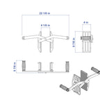 Aardwolf Sheet Material Carry Clamp – 2 in. to 4 in. Grip, Sold as a Pair