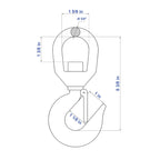 Aardwolf Swivel Hook SH3T – 3-Tonne Class Crane Conversion for Forklifts