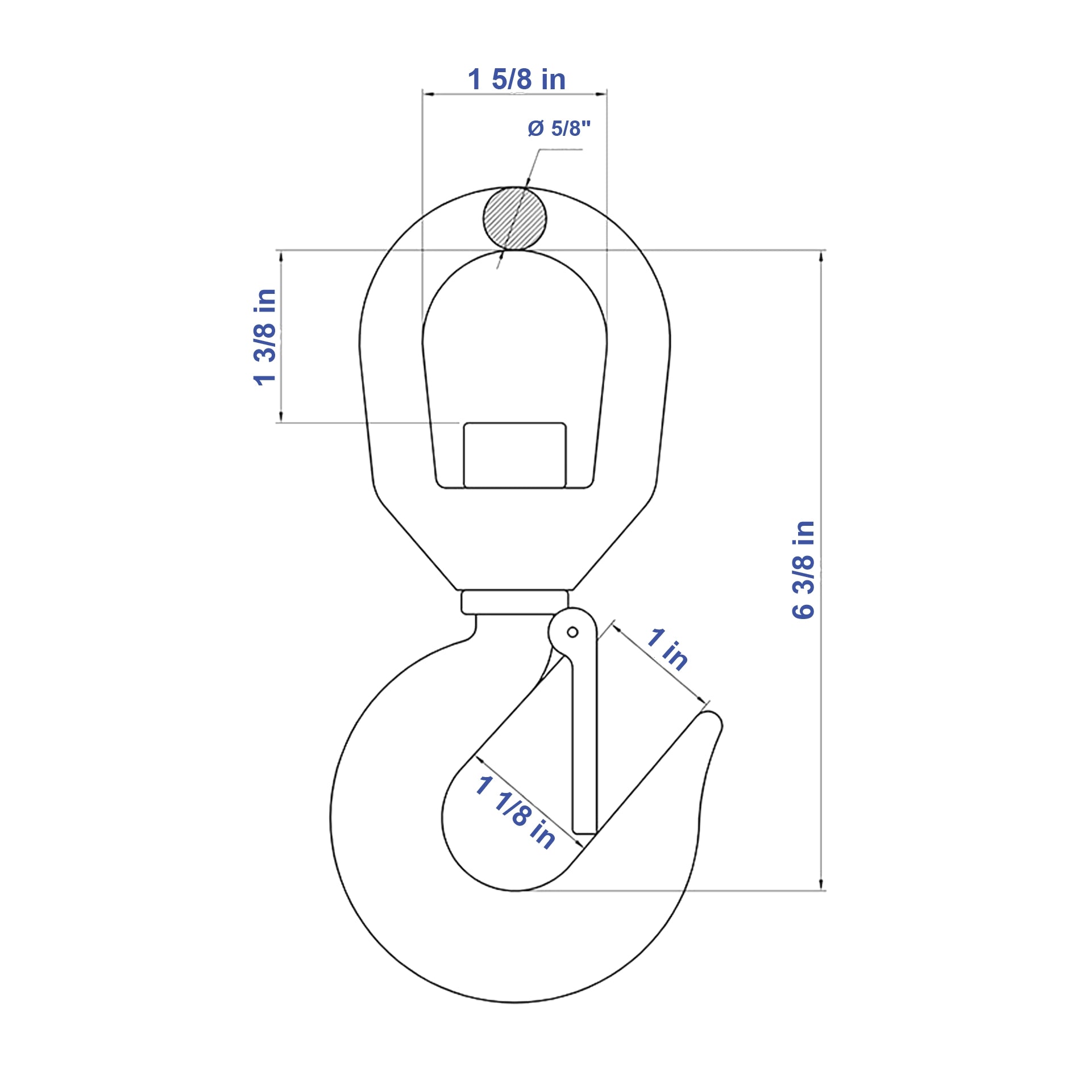 Aardwolf Swivel Hook SH3T – 3-Tonne Class Crane Conversion for Forklifts