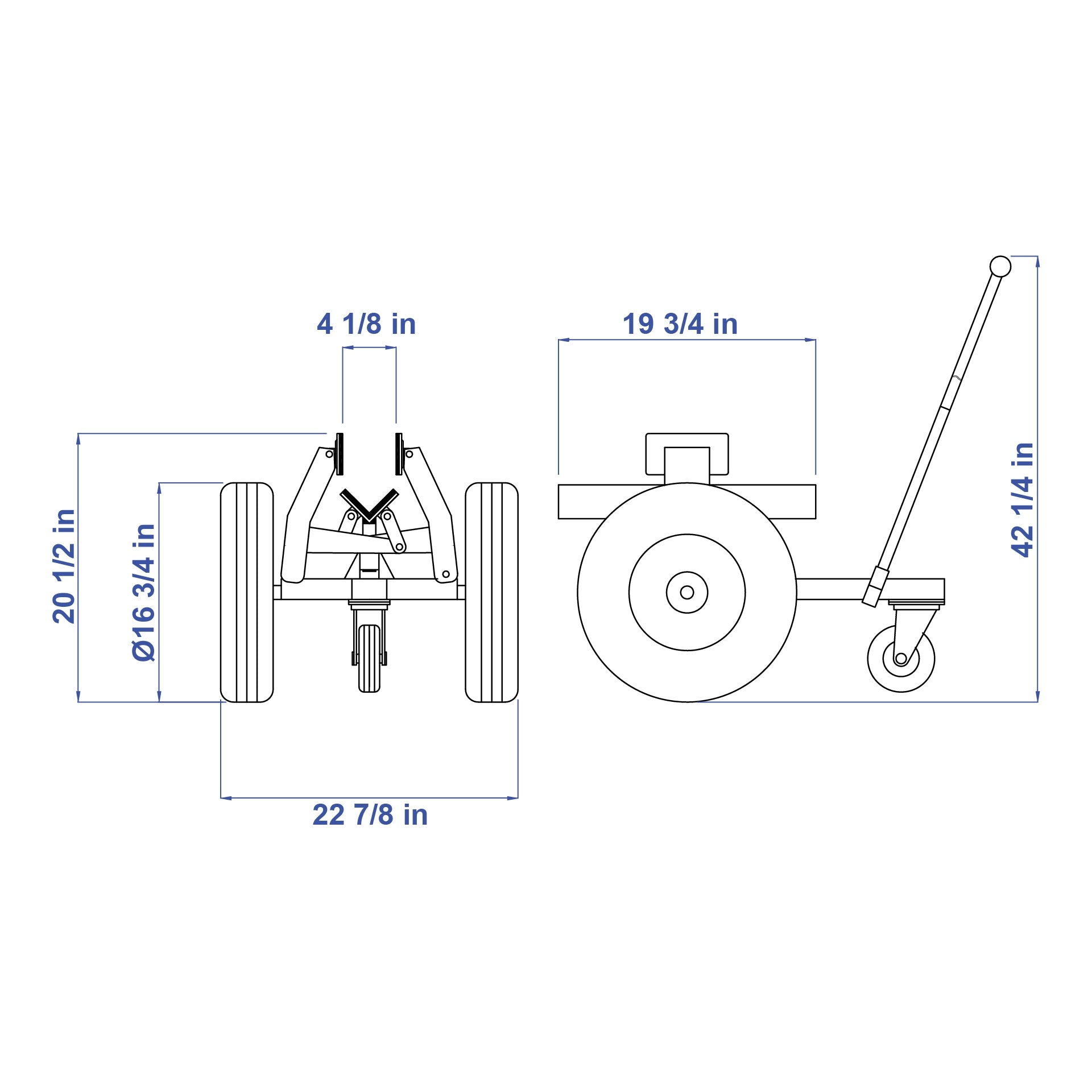 Aardwolf Self-Locking Trolley SL100 – Auto-Clamp Slab Mover, 0 to 4 in. Grip