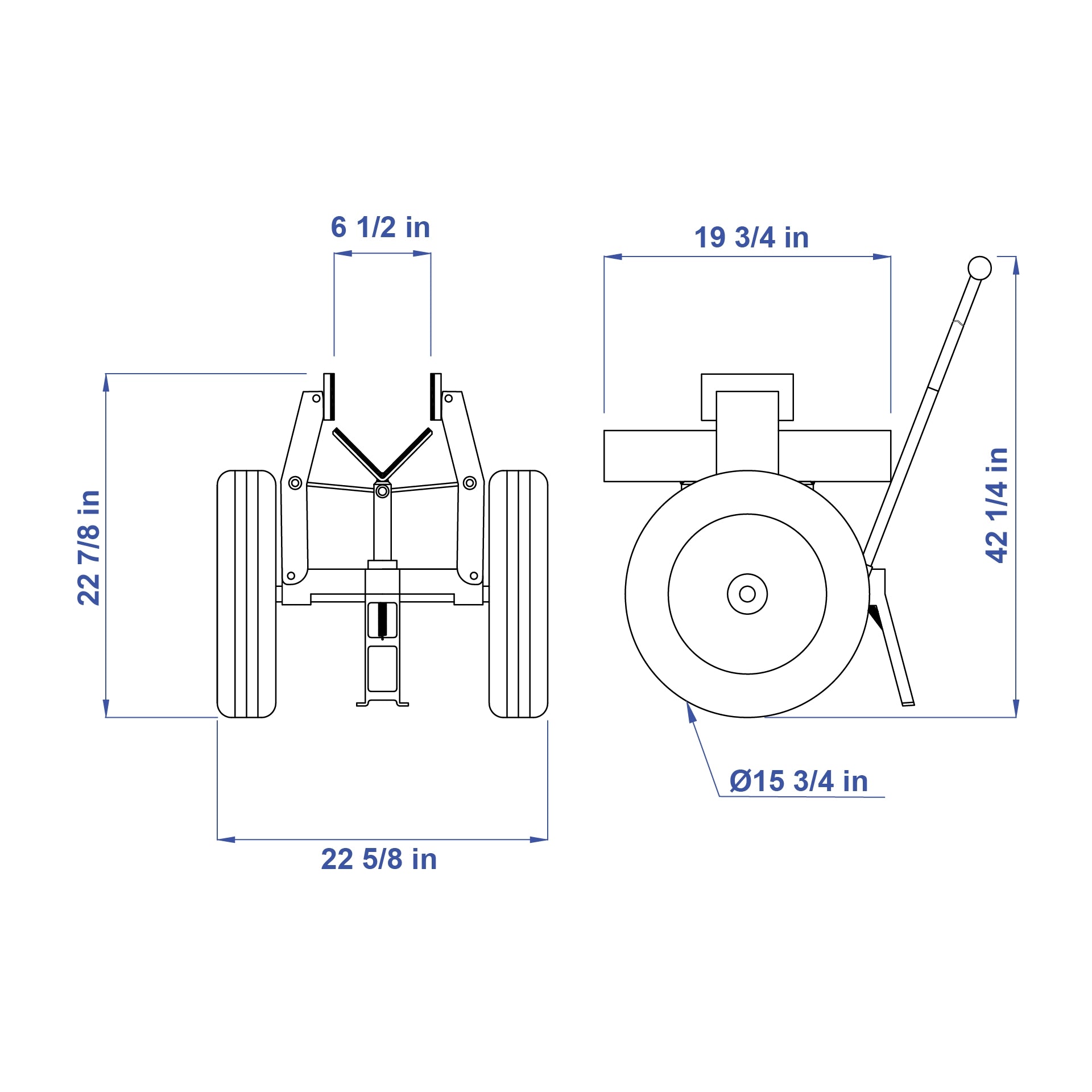Aardwolf Self-Locking Trolley SL155 – Auto-Clamp Slab Mover, 0 to 6 in. Grip