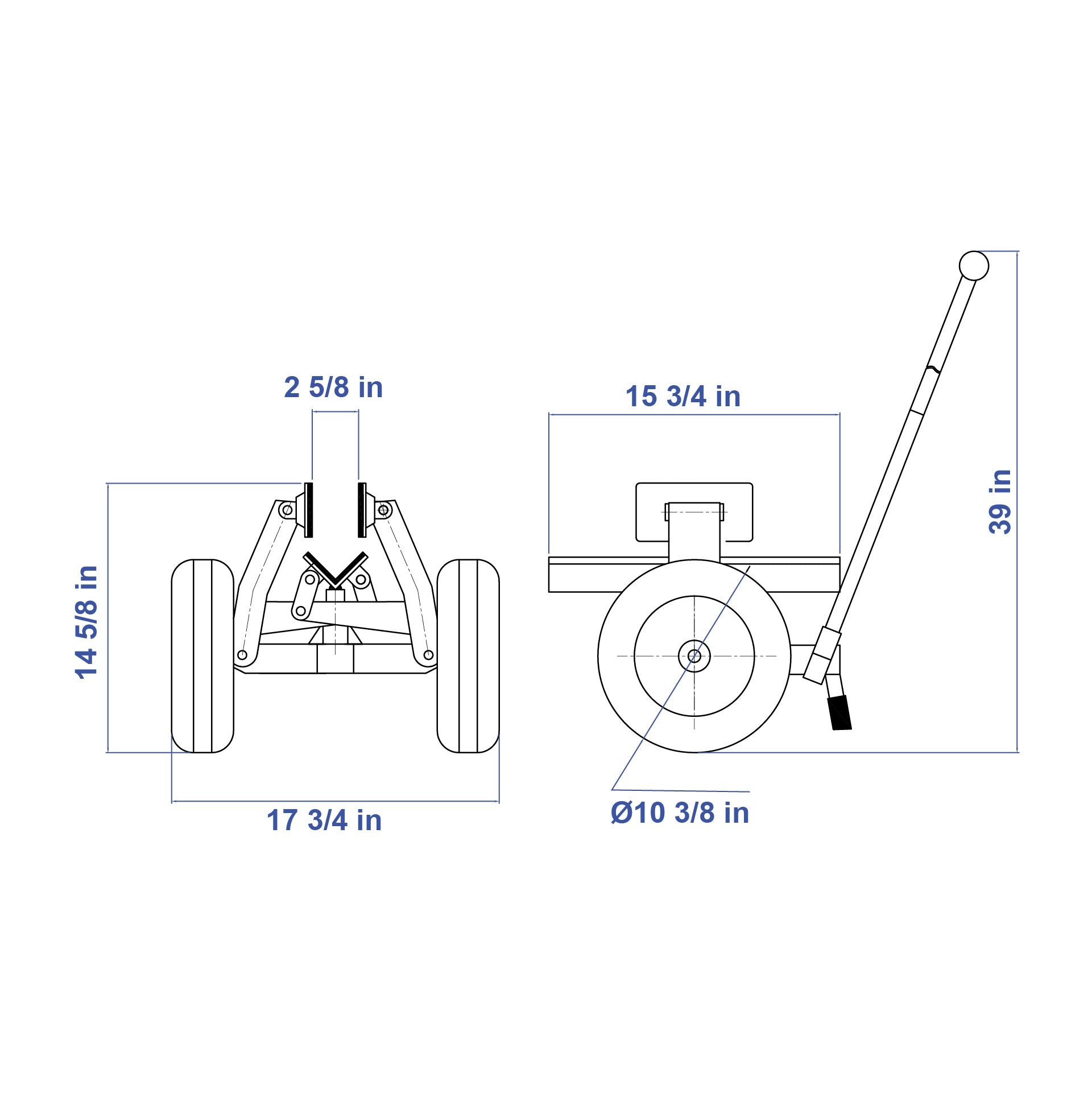 Aardwolf Self-Locking Trolley SL60 – Auto-Clamp Slab Mover, 0 to 2.4 in. Grip