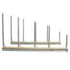 Aardwolf Slab Rack Post – 2 in. x 2 in. Steel, 55-1/8 in. High with Rubber Cap