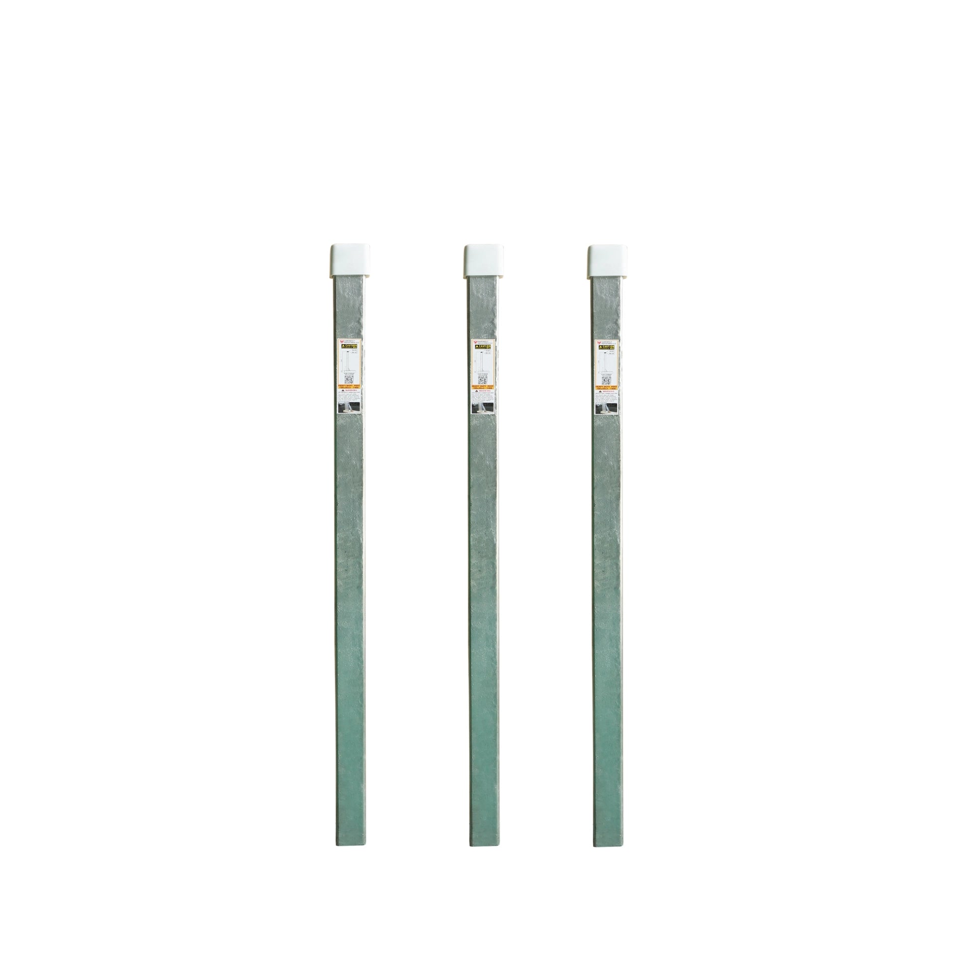 Aardwolf Slab Rack Post – 2 in. x 2 in. Steel, 55-1/8 in. High with Rubber Cap