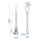 Aardwolf Combo Swivel Chain Lifting Lug SSC1.5T – 3,307 lb Clamp-to-Machine Link