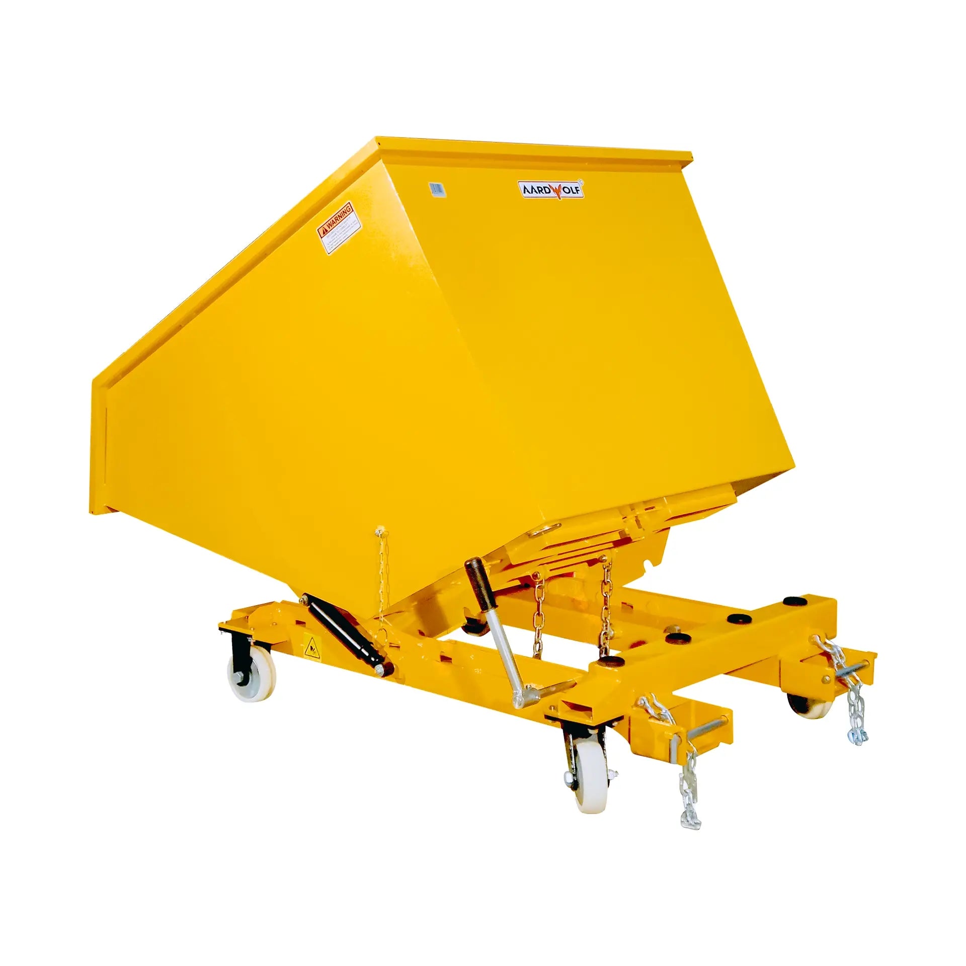 Aardwolf Waste Bin WB1000PC – Powder Coated Self-Dumping Forklift Hopper, 1,500 kg Class