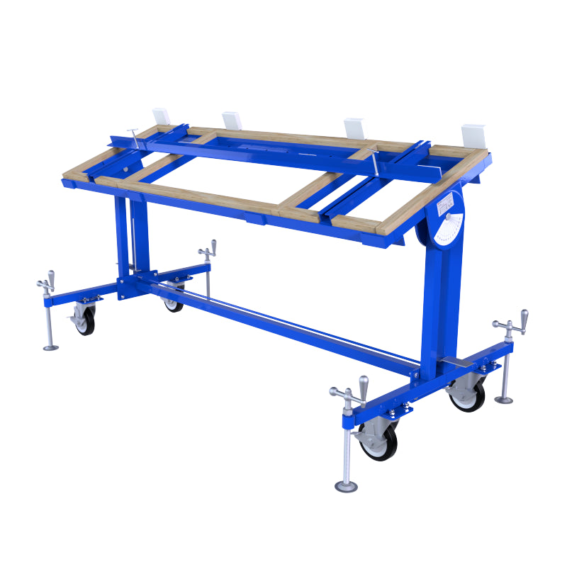 Aardwolf Work Table WT600 – 75 x 23.6 in. Fabrication Bench and Slab Dolly